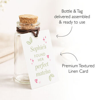 Perfect Matcha Hen Party Favours Personalised Shot Bottle Party Bag Filler, 2 of 7