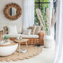 Oriental Large Round Jute Rug, thumbnail 1 of 3