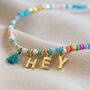Personalised Initial Beaded Charm Necklace, thumbnail 5 of 12