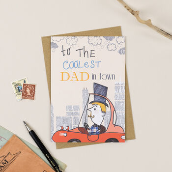 'Coolest Dad In Town' Greeting Card, 2 of 2