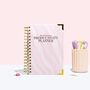 Pink A5 Undated Time Block Daily Productivity Planner, thumbnail 2 of 5
