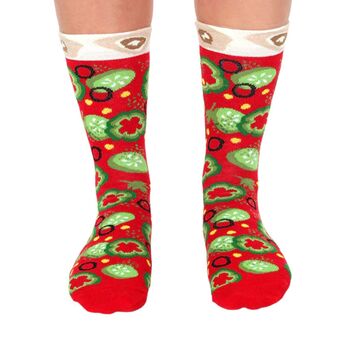 Novelty Gift Socks Hawaiian Pizza Socks Box Set, 2 of 5