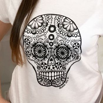 Colour In Adult Skull T Shirt, 3 of 10
