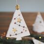 Christmas Stocking Filler Tree Hanging Decoration With Red Baubles, thumbnail 1 of 7