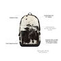 Natural Cowhide Leather Backpack In Black And White, thumbnail 4 of 9