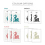 Set Of Three Figure Silhouette Art Prints For Home, thumbnail 3 of 7