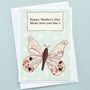 'Butterfly' Personalised Mother's Day Card, thumbnail 2 of 4