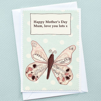 'Butterfly' Personalised Mother's Day Card, 2 of 4