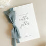 Luxury 'Letter To My Mother And Father On My Wedding Day' Card, Elegant Calligraphy Design, thumbnail 5 of 11