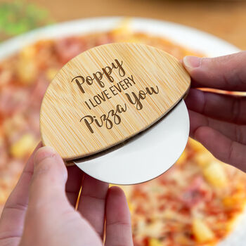 Personalised Pizza Cutter I Love Every Pizza You Gift, 3 of 5