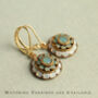 Vintage Art Deco Turquoise Opal Necklace, thumbnail 6 of 8