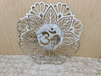 Metal Om Sign Art Home Wall Hanging Decoration, 9 of 11