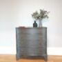 Vintage Serpentine Fronted Four Drawer Chest, thumbnail 1 of 5
