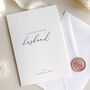 Luxury 'Letter To My Husband On My Wedding Day' Card, Elegant Calligraphy Design, thumbnail 3 of 7