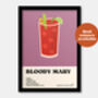 Bloody Mary Cocktail Print, thumbnail 4 of 7