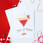 Merry Christmas Cocktail Card, thumbnail 1 of 3