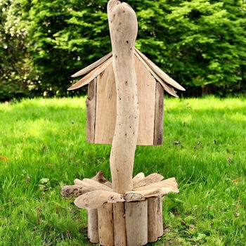 Driftwood Birdhouse And Nesting Box For Garden Birds, 3 of 4