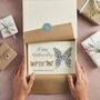 Personalised Mother's Day Liberty Butterfly Card, thumbnail 2 of 4