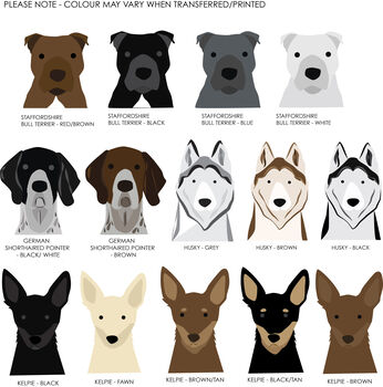 Personalised Confetti Dog Breed Birthday Card, 5 of 10
