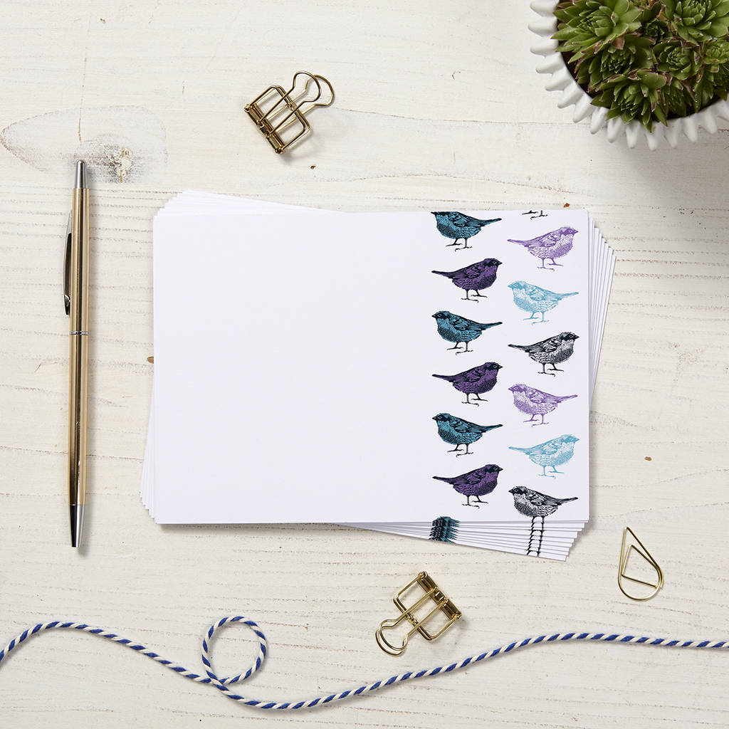 Bird Note Cards 10pck By Cherith Harrison