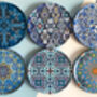 Set Of Six Mediterranean Design Drink Coasters | Gifts, thumbnail 3 of 12