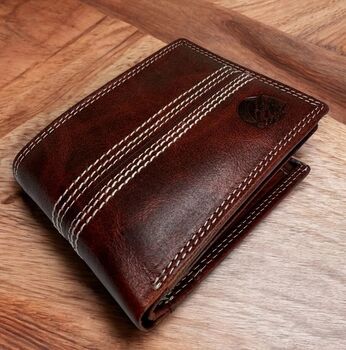 Buffalo Leather Cricket Wallet With Rfid, 8 of 9