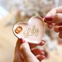 Personalised Small Pink Ceramic Heart Trinket Dish, thumbnail 1 of 3