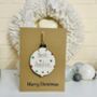Personalised Auntie Christmas Card Bauble Decoration, thumbnail 4 of 4