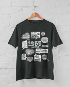 'Events Of 1955' Bespoke 70th Birthday Gift T Shirt, 3 of 9