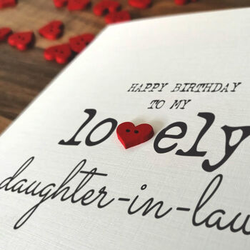 Personalised Birthday Card For Special Daughter In Law, Handmade Card, 4 of 4