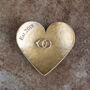 8th Anniversary Gift Bronze Heart Dish. Choice Of Design, thumbnail 5 of 8