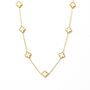 Clover Necklace Gold/White, thumbnail 1 of 3