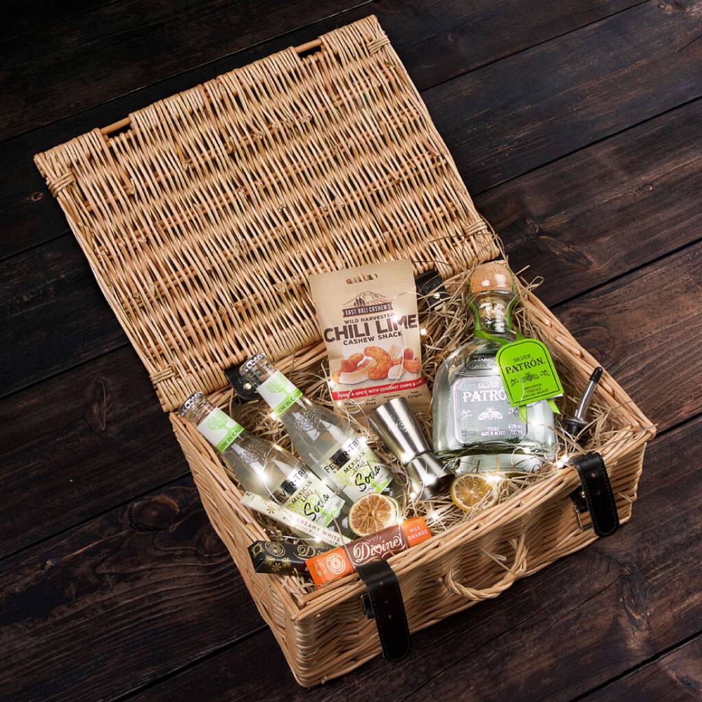 Personalised Patron Silver Tequila Premium Gift Hamper, 1 of 7