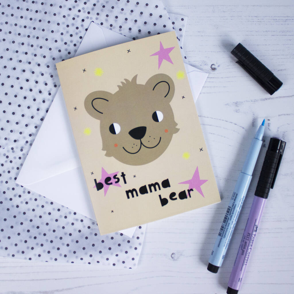 Mama Bear Birthday Card By Nelly's Treasures | notonthehighstreet.com