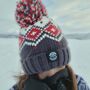 Graphite Red Tyrol Nordic Reflective Superbobble Hat, thumbnail 5 of 5