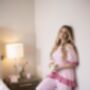 The Bonnie Ruffle Sleep Set – Rose Gingham, thumbnail 4 of 6