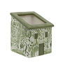 Green And White Patterned House Planter, thumbnail 2 of 7