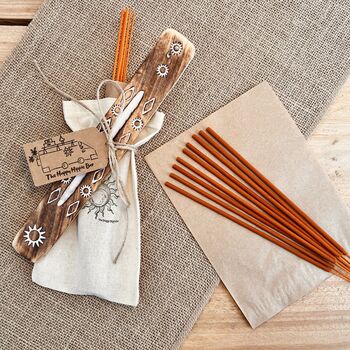 Golden Patchouli Hand Dipped Premium Long Incense Sticks, 4 of 7