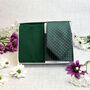 Dark Green Pin Dots Wedding Tie Set, thumbnail 2 of 4