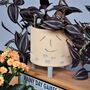 Personalised Smiley Face Stoneware Planter Fish Design, thumbnail 5 of 9
