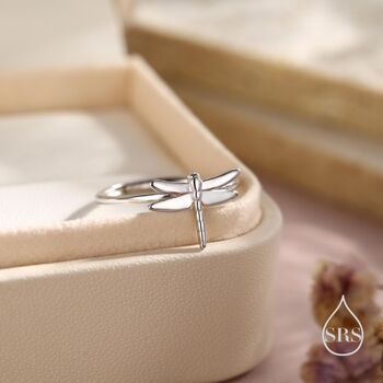 Sterling Silver Dragonfly Ring, 9 of 12