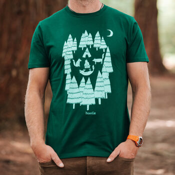 Organic Men's Foxes In The Forest T Shirt, 5 of 5