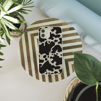 Cow Print Biodegradable Phone Case, 6 of 8
