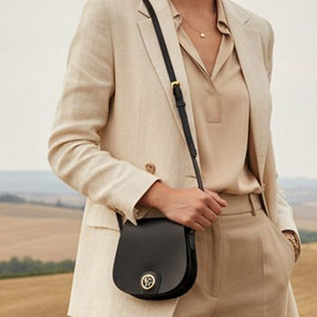 Small Genuine Leather Saddle Bag, Shoulder Bag, Cross Body Bag, 3 of 7