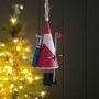 18th Hole Golfing Santa Hanging Christmas Decoration, thumbnail 1 of 3