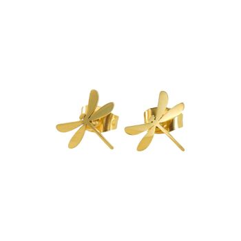 Dragonfly Earring In Gold, 2 of 3