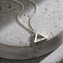 Men’s Mini Open Triangle Necklace, thumbnail 4 of 6