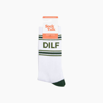 Dilf Organic Cotton Sports Socks In White, 4 of 4