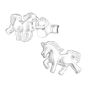 Running Horse Sterling Silver Earrings, thumbnail 3 of 5