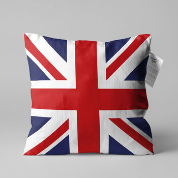 Union Jack Cushion Double Sided Soft Chenille Rectangular, 6 of 12